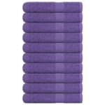 vidaXL Uteráky do sauny 10 ks fialová 80x200 cm 360 g/m2 100% bavlna