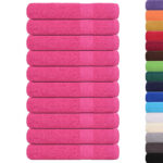vidaXL Uteráky FROGN 10 ks ružové 100x200 cm 360 g/m² – Obrázok 2