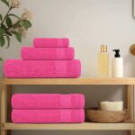 vidaXL Uteráky FROGN 10 ks ružové 100x200 cm 360 g/m² – Obrázok 3