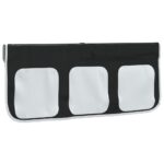 vidaXL Závesy pre poschodovú posteľ s vežou bielo-čierne polyester – Obrázok 11