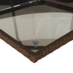 vidaXL 11-dielna záhradná sedacia súprava a vankúše hnedá polyratan – Obrázok 5