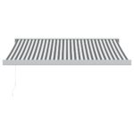 vidaXL Zaťahovacia markíza antracit a biela 3,5x2,5 m látka a hliník – Obrázok 3