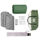 vidaXL Rodinný stan, kupola, 8 osôb, zelený, vodoodolný – Obrázok 12