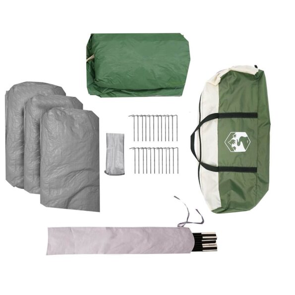 vidaXL Rodinný stan, kupola, 8 osôb, zelený, vodoodolný – Obrázok 12