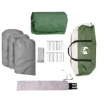 vidaXL Rodinný stan, kupola, 6 osôb, zelený, vodoodolný – Obrázok 12