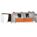 vidaXL Autostan, 4 osoby, sivo oranžový, vodoodolný