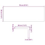 vidaXL Schodiskové stupne 8 ks tmavohnedá 70x30x2 cm dubový masív – Obrázok 10
