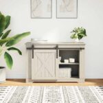 vidaXL Kovanie na posuvné dvere skrinky 91 cm uhlíková oceľ – Obrázok 3