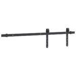 vidaXL Kovanie na posuvné dvere skrinky 91 cm uhlíková oceľ – Obrázok 7