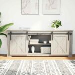 vidaXL Kovanie na posuvné dvere skrinky 152 cm uhlíková oceľ – Obrázok 3