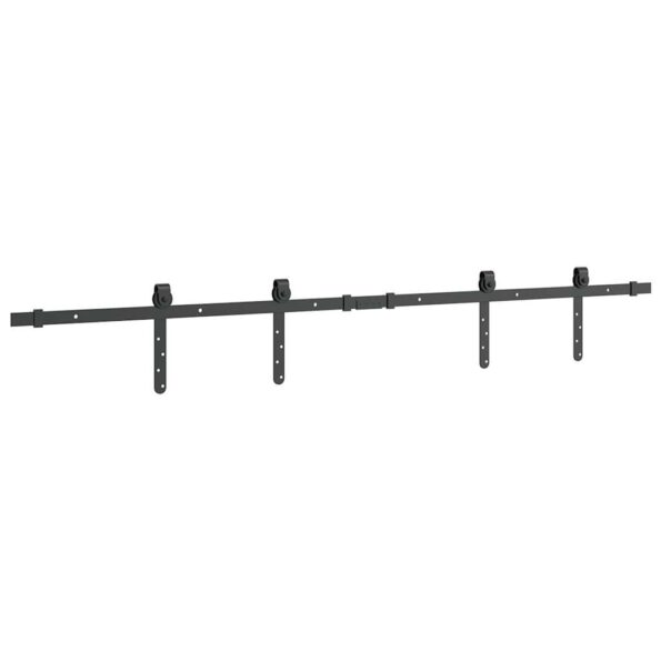 vidaXL Kovanie na posuvné dvere skrinky 152 cm uhlíková oceľ – Obrázok 7