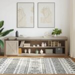 vidaXL Kovanie na posuvné dvere skrinky 213 cm uhlíková oceľ – Obrázok 3