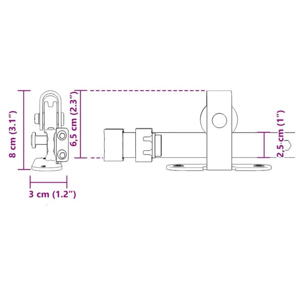 VXL8721102691614_g_en_hd_9.jpg vidaXL Kovanie na posuvné dvere skrinky 213 cm uhlíková oceľ – Obrázok 11