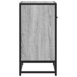 vidaXL Nočný stolík, sivá sonoma 60x31x60 cm, kompozitné drevo+kov – Obrázok 6