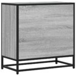 vidaXL Nočný stolík, sivá sonoma 60x31x60 cm, kompozitné drevo+kov – Obrázok 7