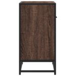 vidaXL Nočný stolík, hnedý dub 60x31x60 cm, kompozitné drevo+kov – Obrázok 6