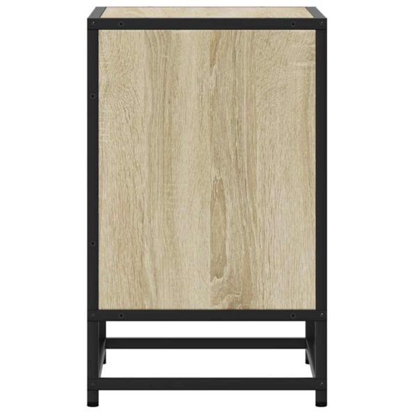 vidaXL Nočné stolíky 2 ks dub sonoma 40x31x50 cm kompozitné drevo+kov – Obrázok 7