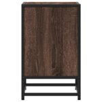 vidaXL Nočná skrinka hnedý dub 40x31x50 cm kompozitné drevo+kov – Obrázok 6