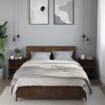 vidaXL Nočné stolíky 2 ks hnedý dub 40x31x50 cm kompozitné drevo+kov – Obrázok 3