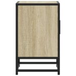 vidaXL Nočné stolíky 2 ks dub sonoma 40x31x50 cm kompozitné drevo+kov – Obrázok 7