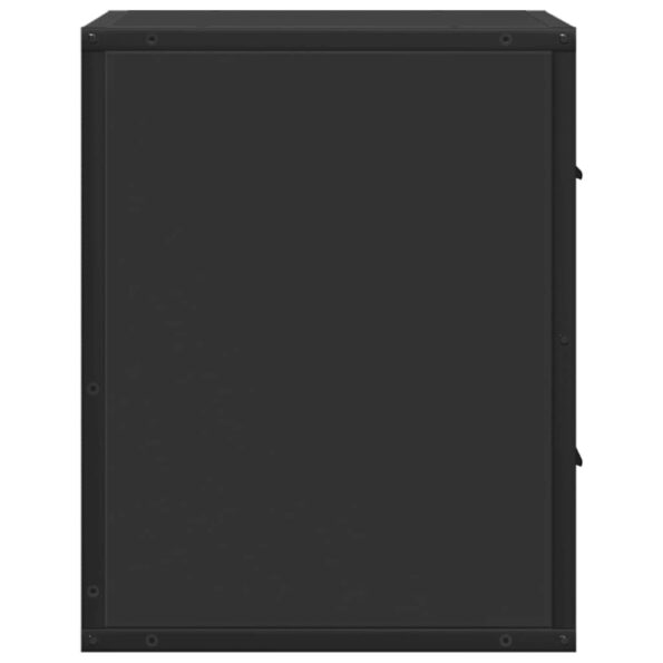 vidaXL Nástenná nočná skrinka čierne 40x31x39,5 cm – Obrázok 6