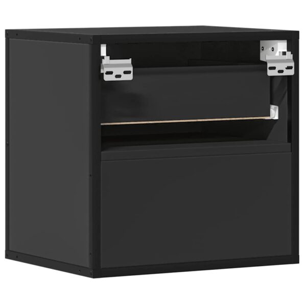 vidaXL Nástenná nočná skrinka čierne 40x31x39,5 cm – Obrázok 7