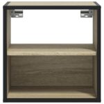 vidaXL Nástenný nočný stolík dub sonoma 40x31x39,5 cm – Obrázok 5