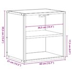 vidaXL Nástenný nočný stolík dub sonoma 40x31x39,5 cm – Obrázok 11