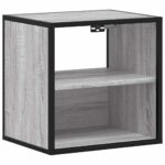 vidaXL Nástenné nočné stolíky 2 ks sivá sonoma 40x31x39,5 cm – Obrázok 6