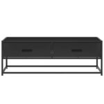 vidaXL Konferenčný stolík čierny 100x50x35 kompozitné drevo a kov – Obrázok 5