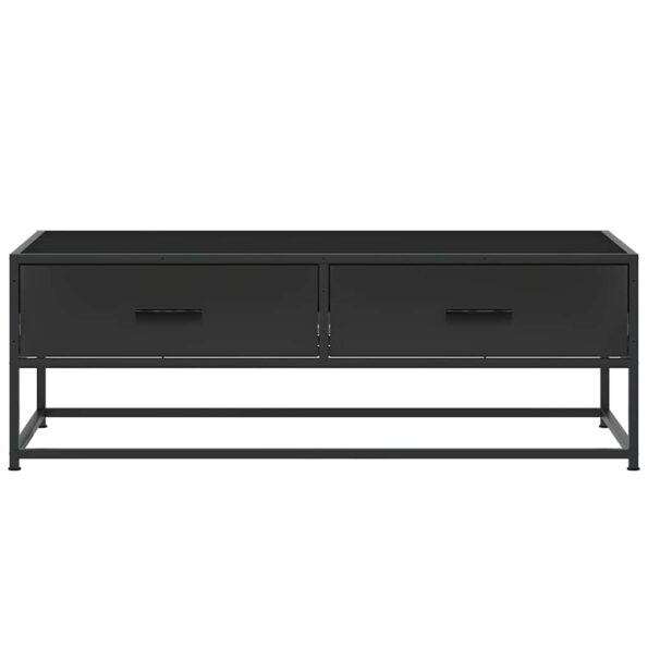 vidaXL Konferenčný stolík čierny 100x50x35 kompozitné drevo a kov – Obrázok 5