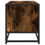 vidaXL TV skrinka dymový dub 80x34,5x40 cm kompozitné drevo a kov – Obrázok 5