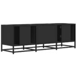 vidaXL TV skrinka čierna 120x35x41 cm kompozitné drevo a kov – Obrázok 6