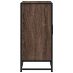 vidaXL Komoda hnedý dub 68x35x76 cm kompozitné drevo a kov – Obrázok 6