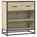 vidaXL Komoda dub sonoma 68x35x76 cm kompozitné drevo – Obrázok 2