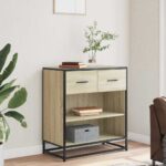 vidaXL Komoda dub sonoma 68x35x76 cm kompozitné drevo – Obrázok 3