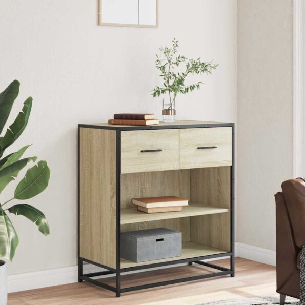 vidaXL Komoda dub sonoma 68x35x76 cm kompozitné drevo – Obrázok 3