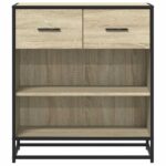 vidaXL Komoda dub sonoma 68x35x76 cm kompozitné drevo – Obrázok 4