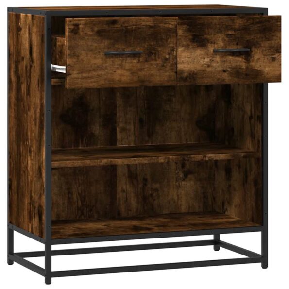 vidaXL Komoda dymový dub 68x35x76 cm kompozitné drevo – Obrázok 7