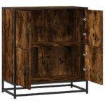 vidaXL Komoda dymový dub 68x35x76 cm kompozitné drevo – Obrázok 7