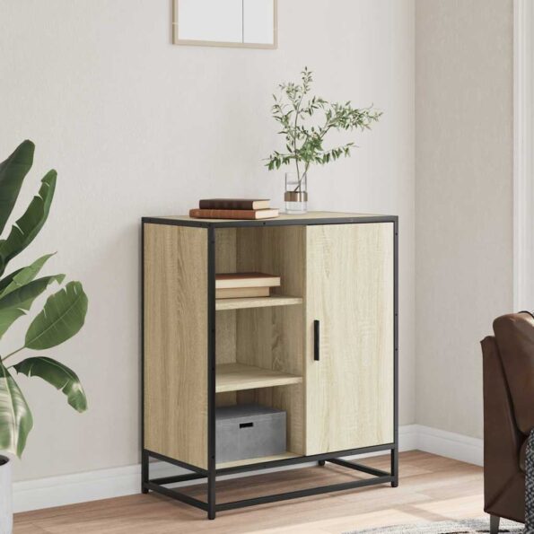 vidaXL Komoda dub sonoma 62x35x76 cm kompozitné drevo – Obrázok 3