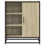 vidaXL Komoda dub sonoma 62x35x76 cm kompozitné drevo – Obrázok 4