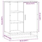 vidaXL Komoda dub sonoma 62x35x76 cm kompozitné drevo – Obrázok 11