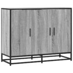 vidaXL Komoda, sivá sonoma 94x35x76 cm, kompozitné drevo – Obrázok 2