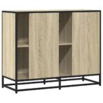 vidaXL Komoda dub sonoma 92x35x76 cm kompozitné drevo – Obrázok 6