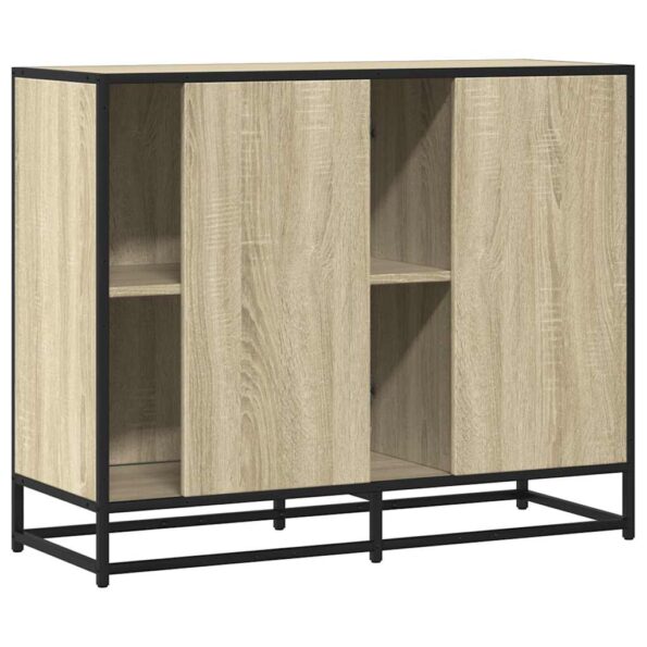 vidaXL Komoda dub sonoma 92x35x76 cm kompozitné drevo – Obrázok 6