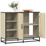 vidaXL Komoda dub sonoma 92x35x76 cm kompozitné drevo