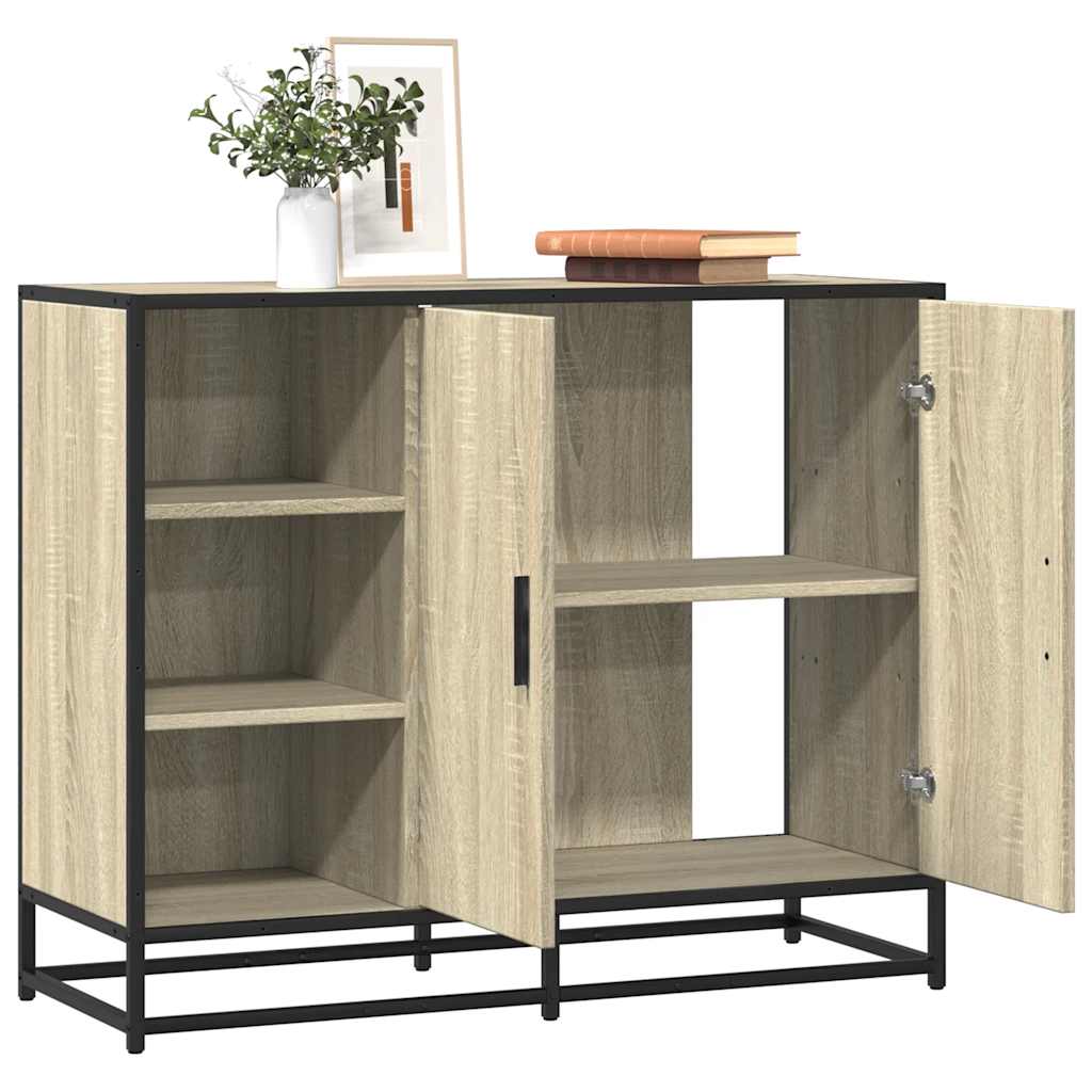 VXL8721102840791_m_en_hd_1.jpg vidaXL Komoda dub sonoma 92x35x76 cm kompozitné drevo – Obrázok 1