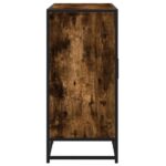 vidaXL Komoda dymový dub 92x35x76 cm kompozitné drevo – Obrázok 5