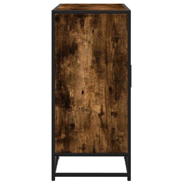 vidaXL Komoda dymový dub 92x35x76 cm kompozitné drevo – Obrázok 5